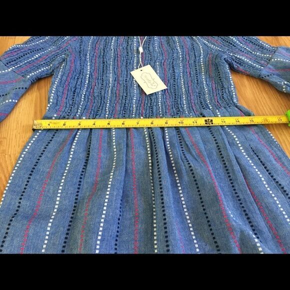 NWT MUDPIE Desi OTS Chambray Dress - Picture 6 of 9